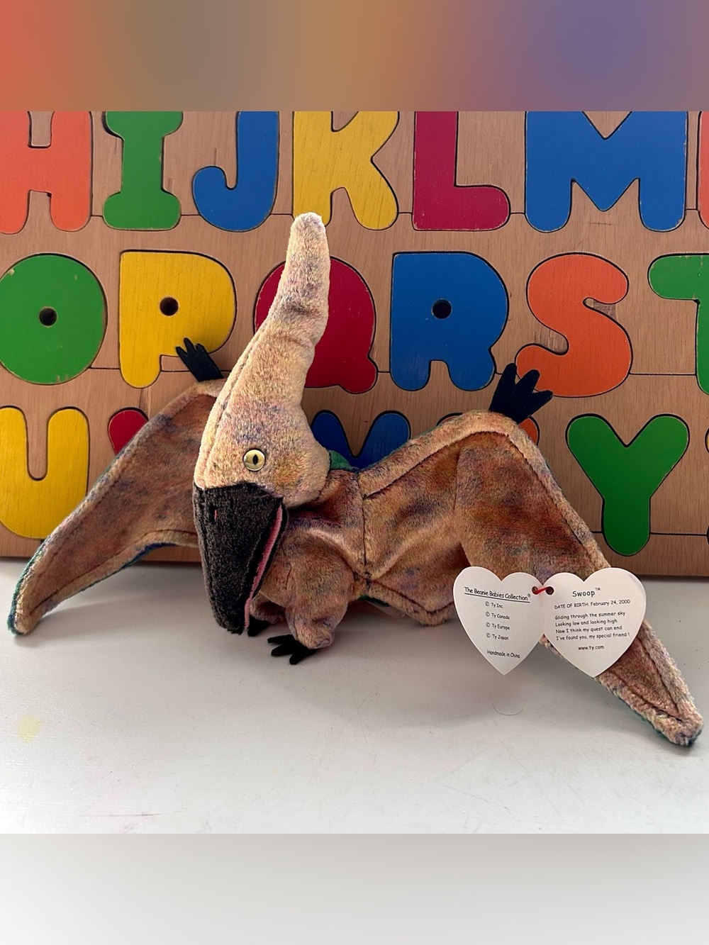 NWT Swoop the Pterodactyl Ty Beanie Baby 2000 - Picture 3 of 4